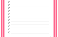 Grocery List