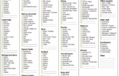 Grocery List Printable