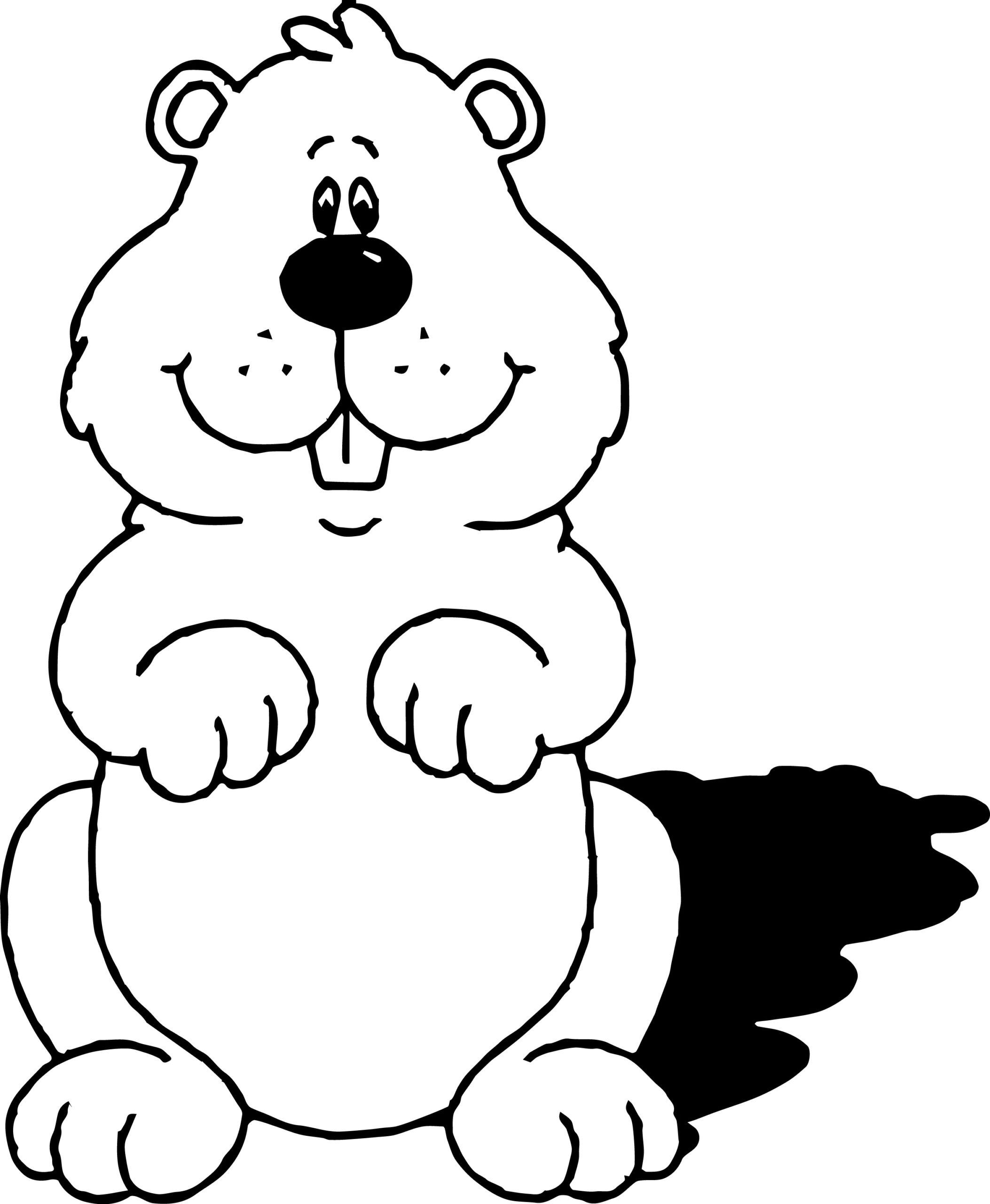 Groundhog Coloring Pages