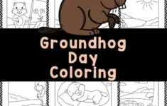Groundhog Day Coloring Pages