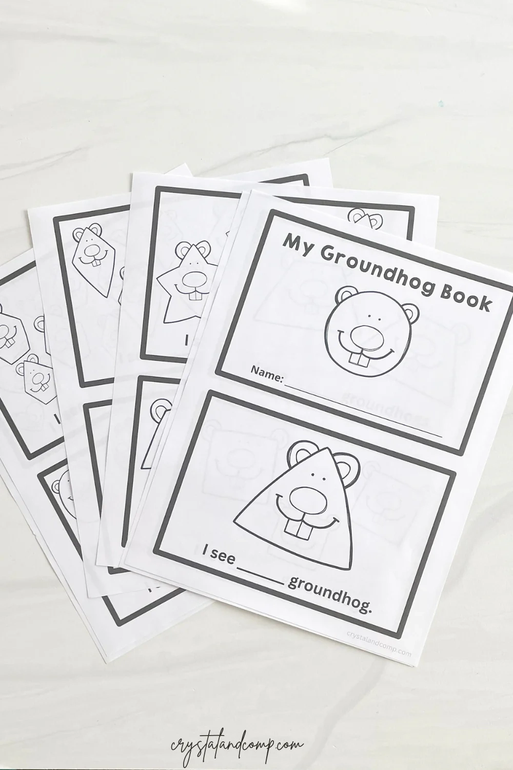 Groundhog Day Printable Book