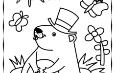 Groundhog Day Printable Coloring Pages For Children