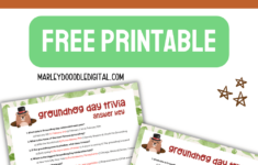 Groundhog Day Trivia Printable