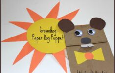 Groundhog Paper Bag Puppet