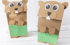 Groundhog Paper Bag Puppet