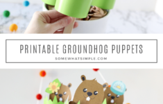 Groundhog Stick Puppet Craft