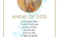 Guardian Angel Prayer 85 X 11 Poster