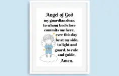 Guardian Angel Prayer Boy Print