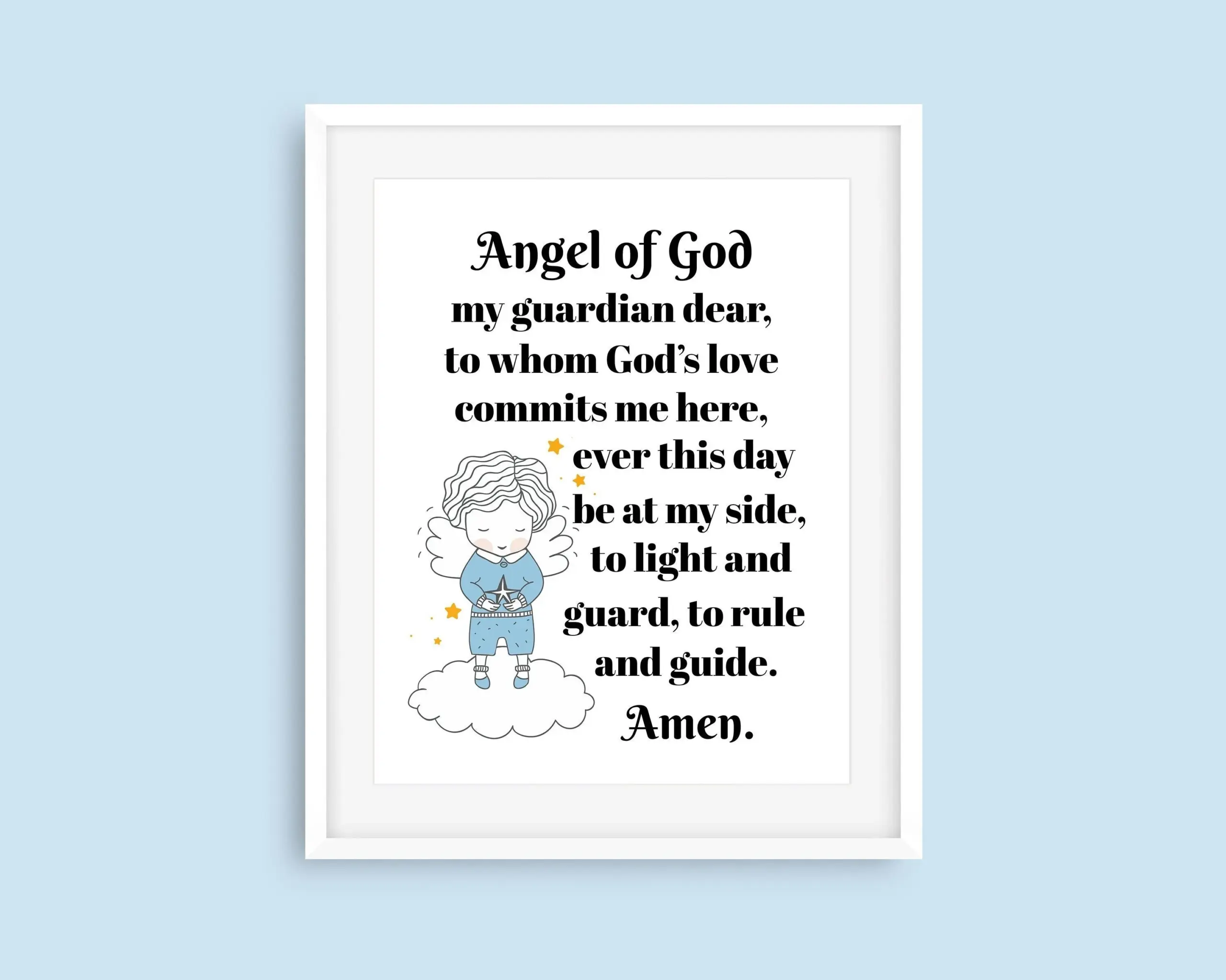 guardian angel prayer free printable guardian angel prayer free printable