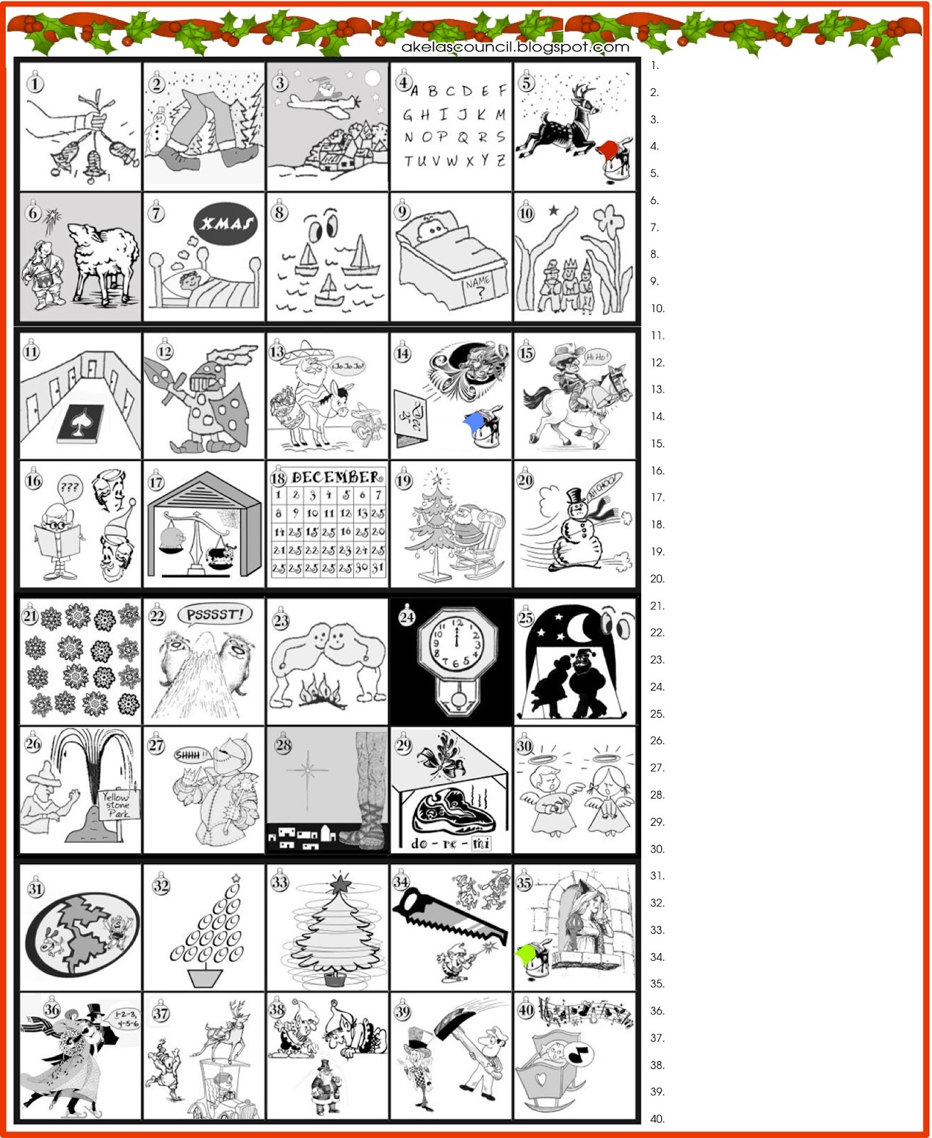 Guess Christmas Songs Carols Puzzle For Guess Christmas Songs Carols Puzzle For