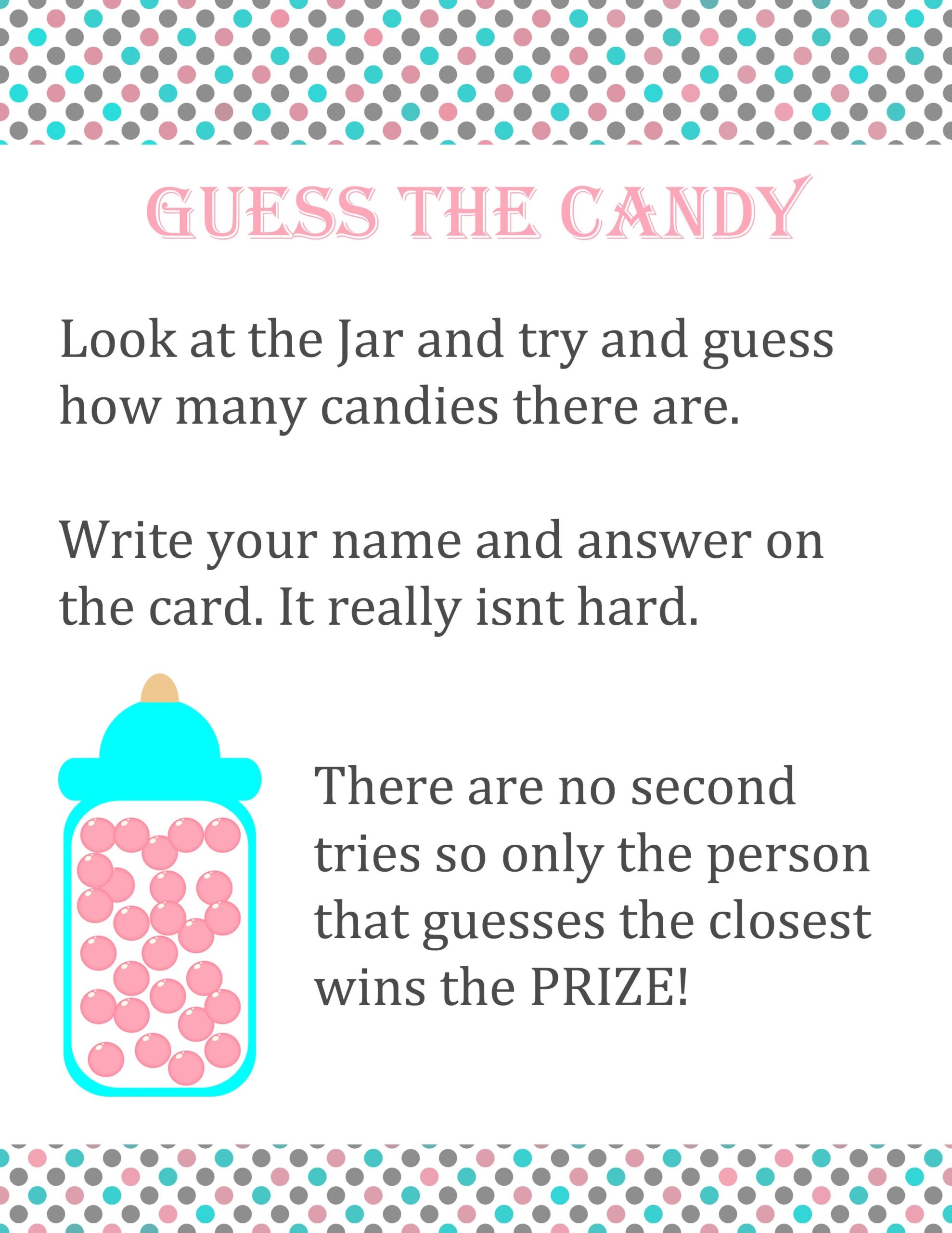 free printable guess how many candies free printable guess how many candies