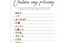 Guess The Christmas Song Emoji Game Printable