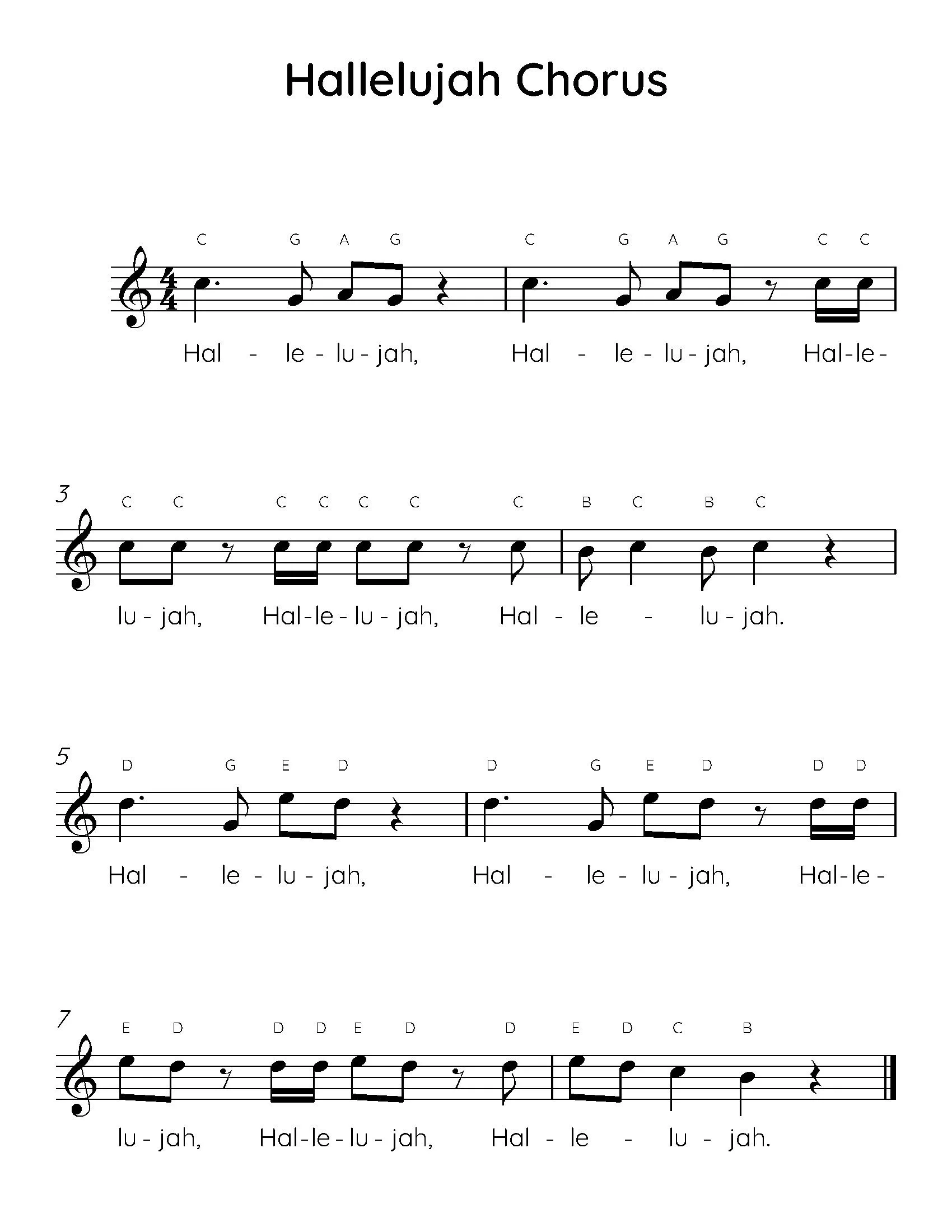 free printable hallelujah sheet music free printable hallelujah sheet music