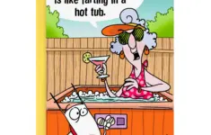 Hallmark Maxine Funny Birthday Card Farting In A Hot Tub