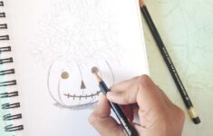Halloween Pencil Sketch Free Printable