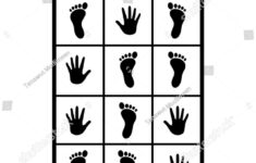 Hands Feet Hopscotch Game Template Hand 2732533187