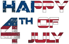 Happy 4th July USA PNG Clip Art Image