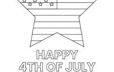 Happy 4th Of July Coloring Page