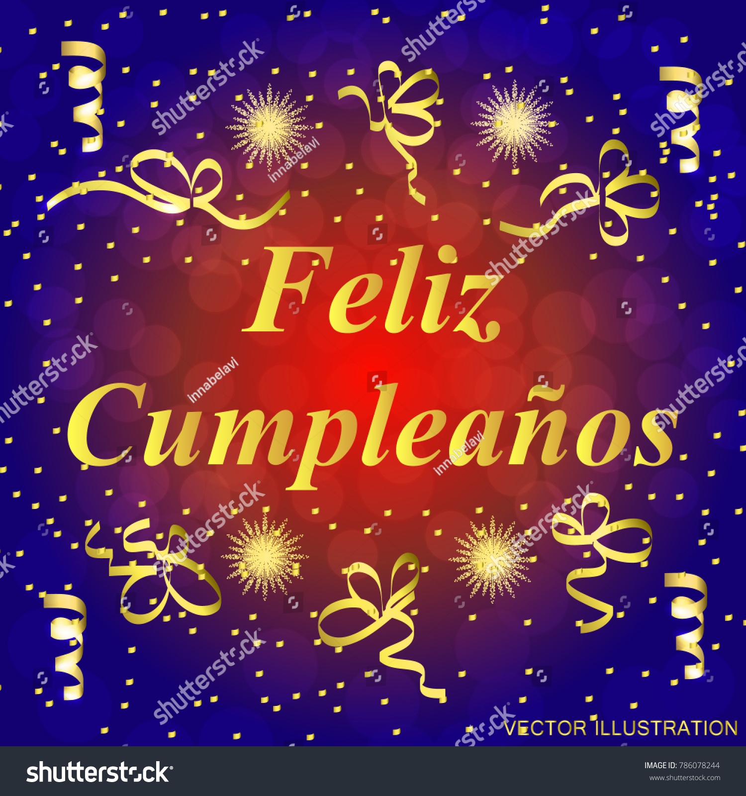 Happy Birthday Spanish Greeting Card Brightly 786078244