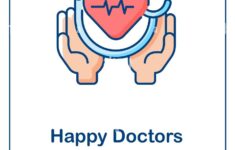 Happy Doctors Day Greeting Card With Color Icon Element Image436148204