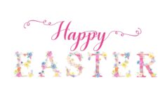 Happy Easter Floral Free Printable P169263816