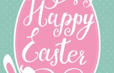 Happy Easter Free Bunny Printable