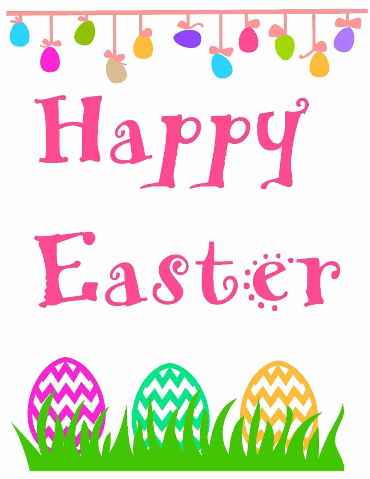 Happy Easter Printable Happy Easter Printable