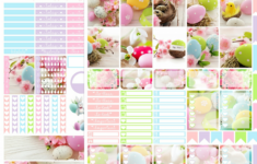 Happy Easter Printable Planner Stickers