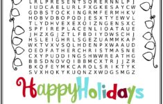 Happy Holiday Hard Word Search