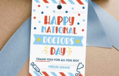 Happy National Doctors Day Tag Printable Pdf