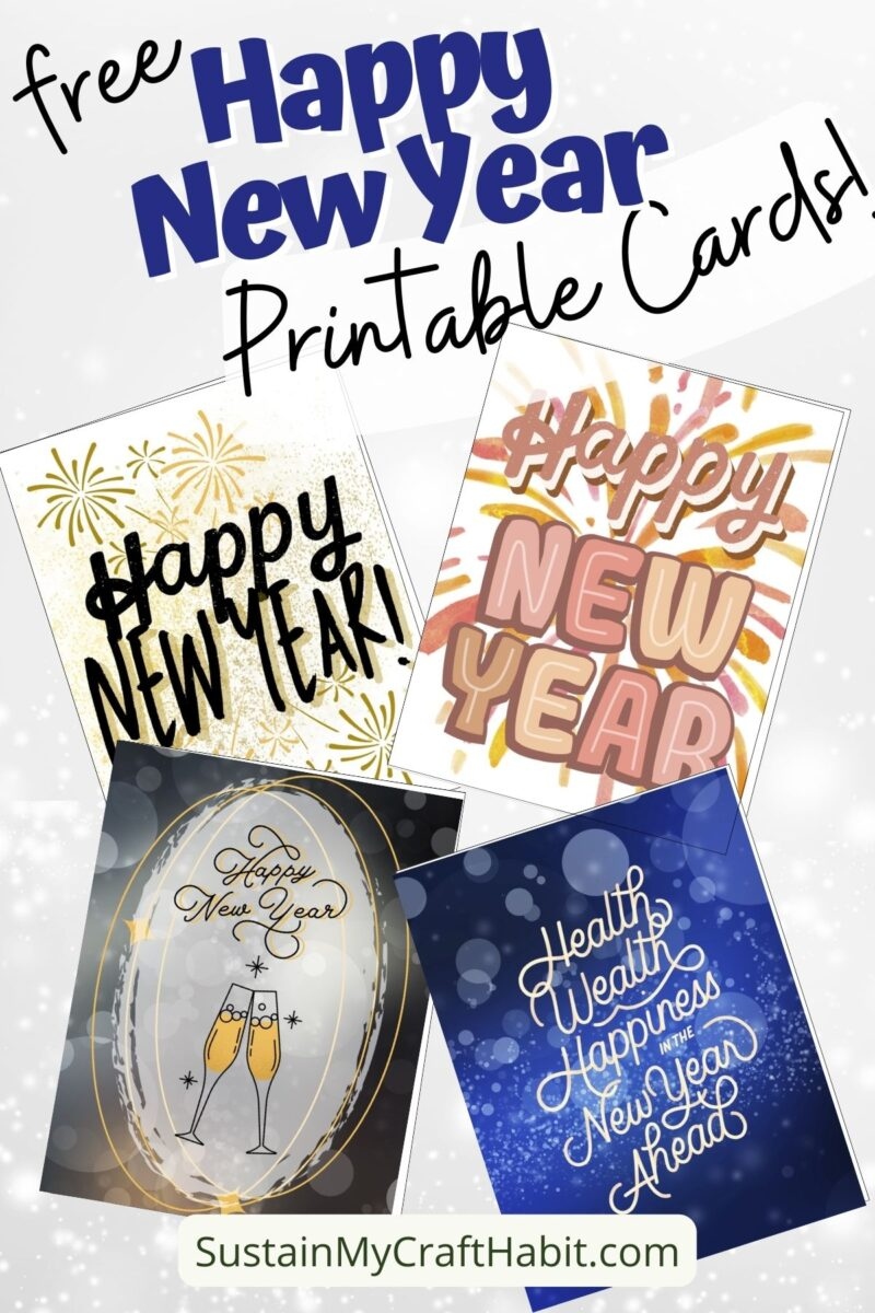 Happy New Year Card Printable Happy New Year Card Printable