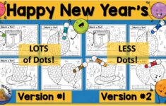 Happy New Year Do A Dot Marker Printable Activity Dot Dauber Worksheets