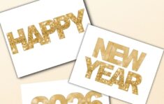 Happy New Year Printable