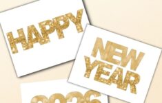 Happy New Year Printable