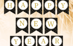 Happy New Years Banner Printable