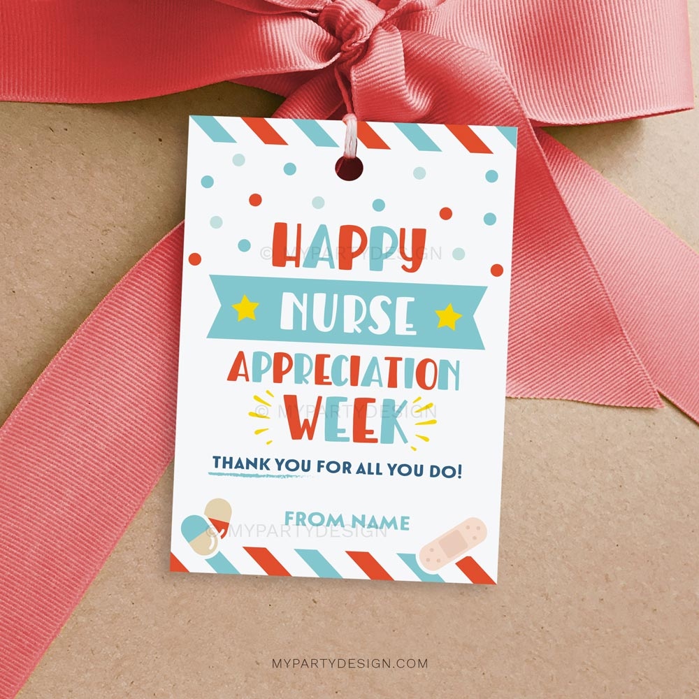 Happy Nurse Appreciation Week Tag Printable Pdf