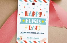 Happy Nurses Day Tag Printable Pdf