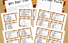 Harry Potter Trivia Questions And Answers Free Printable