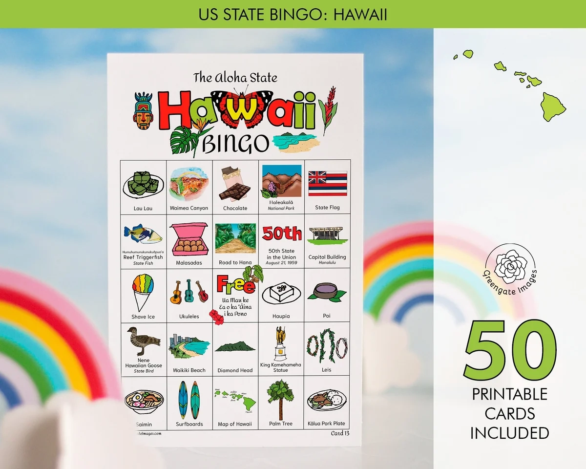 free printable hawaiian bingo cards free printable hawaiian bingo cards
