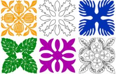Hawaiian Quilt Stencil