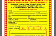 Hazardous Waste Label