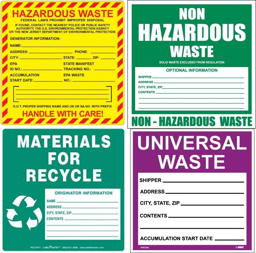 free hazardous waste label template free hazardous waste label template
