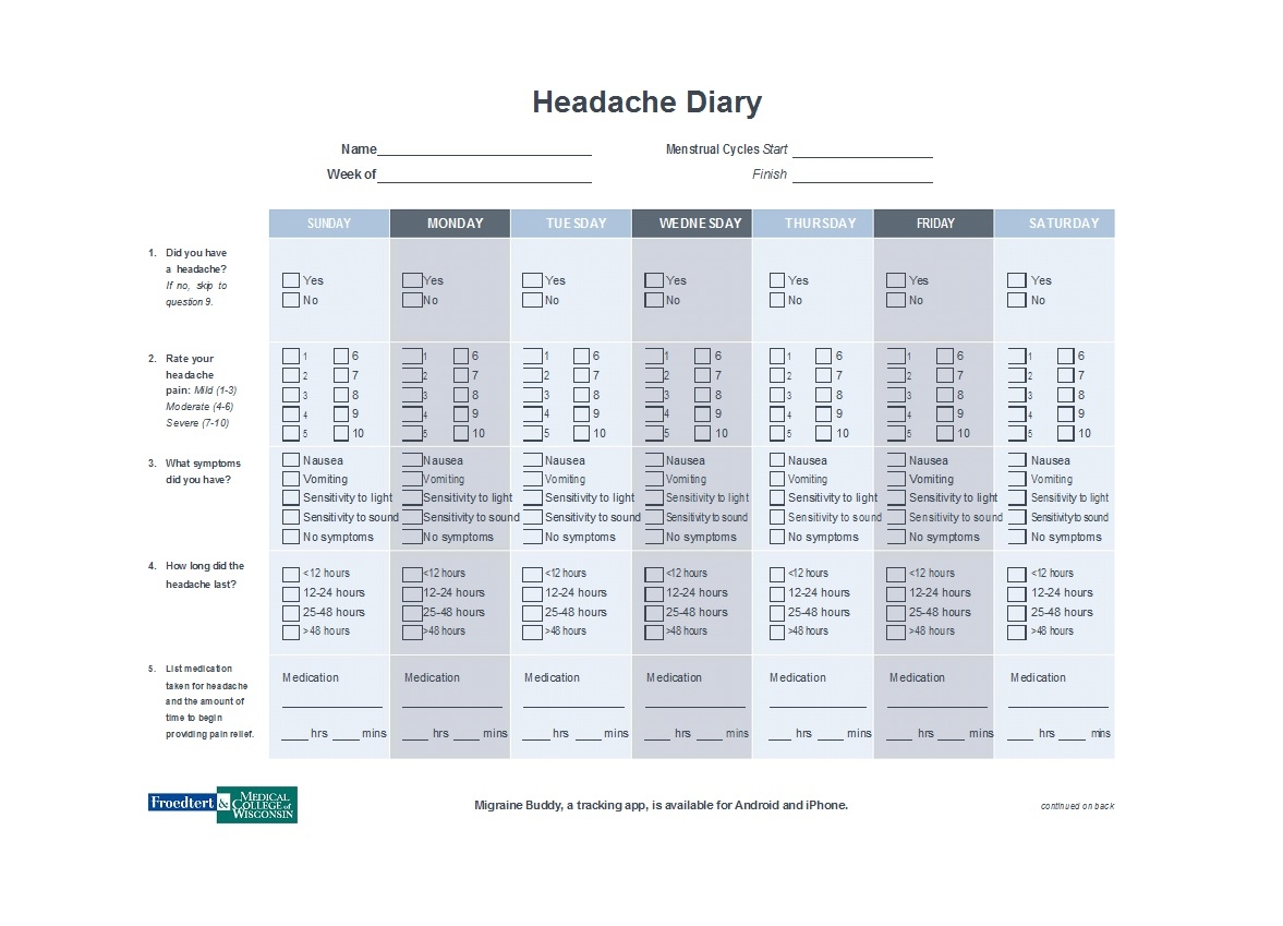 Headache Diaries