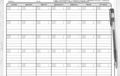 Headache Diary Calendar Printable