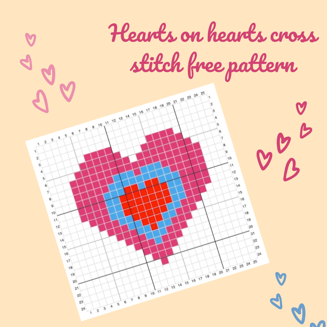 Hearts On Hearts Cross Stitch Free Hearts On Hearts Cross Stitch Free