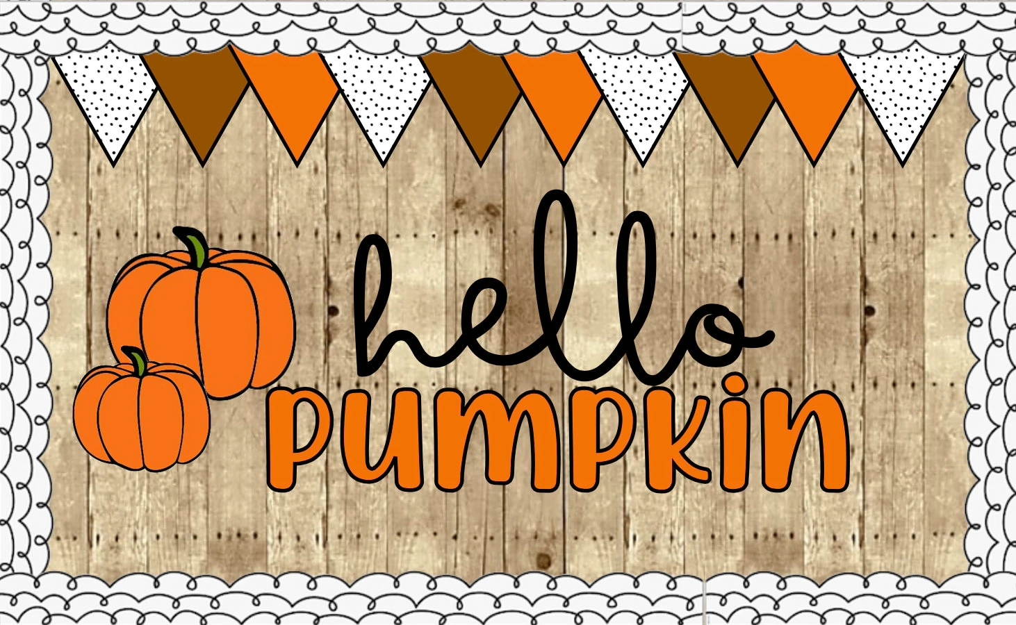 Hello Fall Printable Bulletin Board Hello Fall Printable Bulletin Board