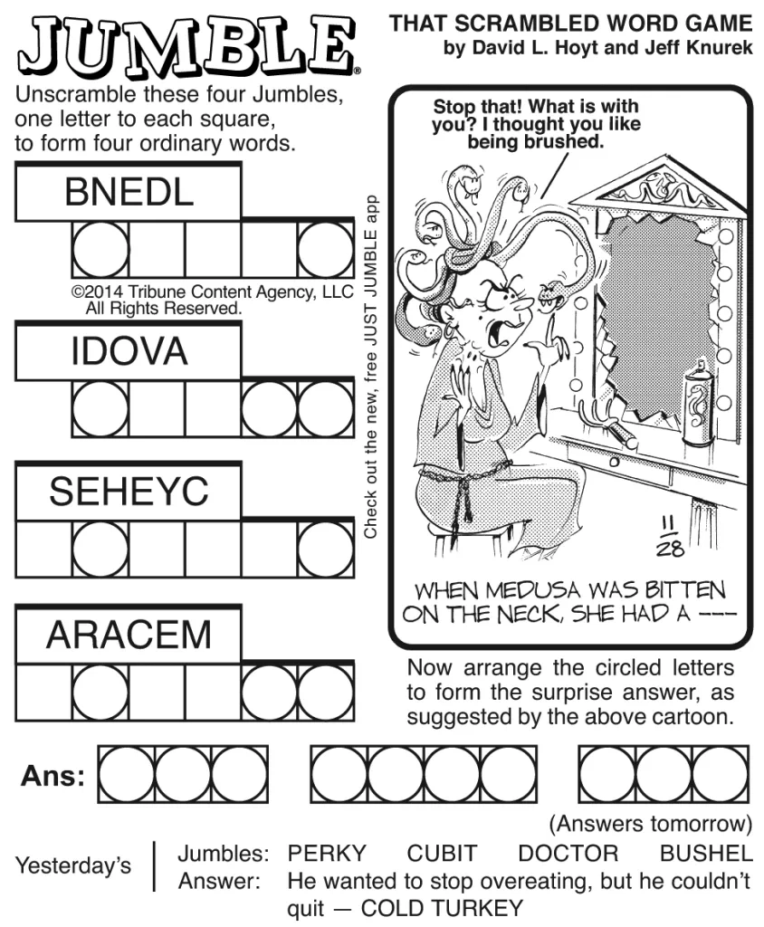 Heres The Missing Jumble Puzzle Picture