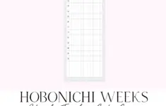 Hobonichi Weeks Yearly Tracker Cute Gray Full Page Printable Stickers