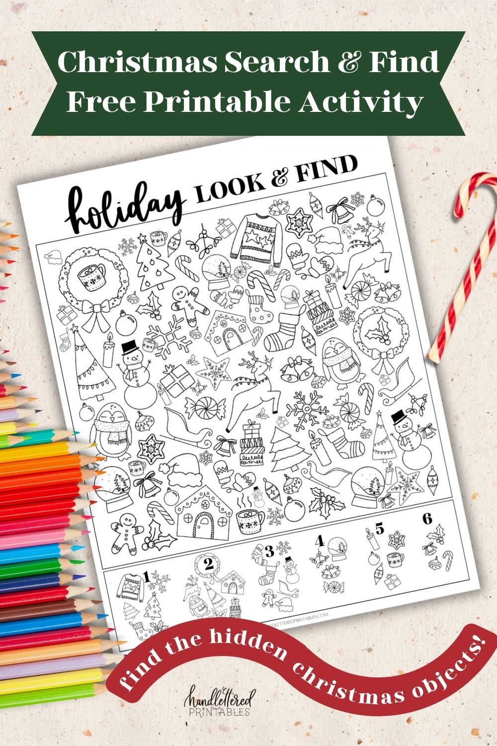 Holiday Look Find Find The Hidden Christmas Objects Printable Holiday Look Find Find The Hidden Christmas Objects Printable