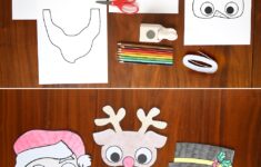 Holiday Masks Print Color Kids